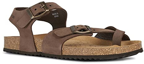 Geox D Brionia F, Sandali Donna, Marrone (Coffee), 39 EU