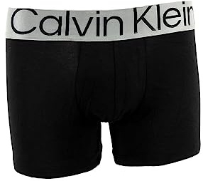 Calvin Klein Pack de 3 Calzoncillos Bóxer para Hombre Algodón Elástico, Negro (Black), M