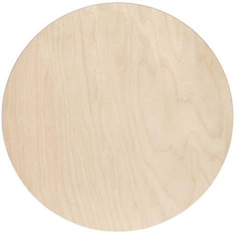 Bütic Tabla redonda de madera de abedul FSC para pizza, pastel de cebolla, tabla de servir, varios tamaños