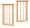 DOITOOL 8PCS Dollhouse Windows 1: 12 Scale Miniature Dollhouse Furniture Window Frame Model Dollhouse Furniture DIY Dollhouse Bedroom Accessories
