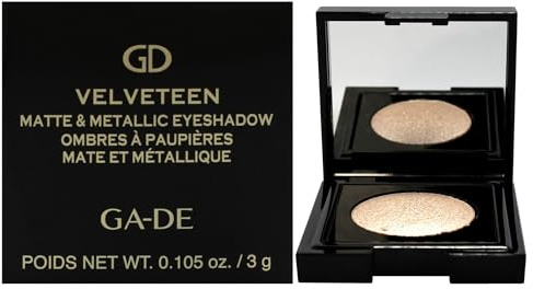 GA-DE Velveteen Metallic Eyeshadow Mono, 188 - Pearl Infused, Shimmer Eye Makeup - Silky-Soft, Densely Pigmented, Seamless Blend- 0.105 oz