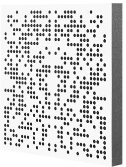 IG Acoustics - Foam Edition - Absorbfuser - Panel de espuma acústica - Absorbente y difusor (blanco, 50 x 50 x 6 cm)