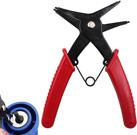 Alicates para anillos elásticos: herramienta para quitar anillos de seguridad, pinzas para anillos de seguridad de doble función | Alicates para herramientas de anillo a presión para retenedores de an