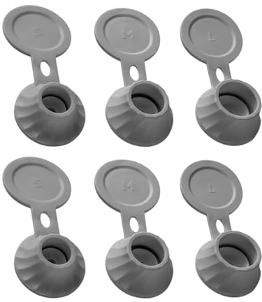 Omvänd flasklock, flaskavtappningslock, hållare för omvänd flasklock, 6 st tömda flaskor, multifunktionell duschgel flasklock, balsam schampo dispenserlock