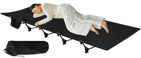 Générique Lit de Camp Pliable - Lit Pliant Adulte,Support 150 kg pour Randonnée Trekking Chasse Pique-Nique Voyage Extérieur Camping-Car