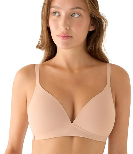 YSABEL MORA Sujetador sin Aro con Relleno. Colección nomarks, Modelo Brisa. Confort Extremo: Copas Blandas y Lisas, Forradas en Suave Microfibra. Estampado Liso.