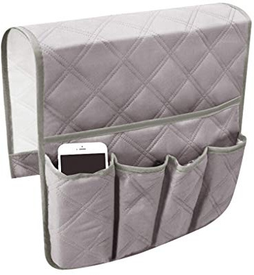 Arm Rest Organiser Hanging Sofa Caddy Storage Bag TV Remote Control Holder Armchairs Couch Organiser Phone Drink Glassse Foldable Pouch Chair Tidy Table Space Saver Pocket Set Living Room Companion
