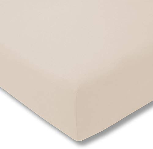 ESTELLA Spannbetttuch Zwirnjersey | Puder