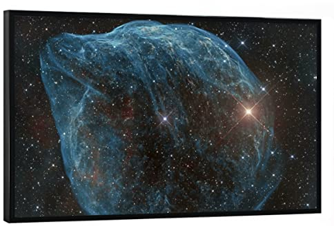 artboxONE Poster mit schwarzem Rahmen 90x60 cm Galaxy Sternblase - Bild Universum Astronomie Astronomy