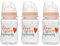 Flaschenset NIP Flasche 260ml mit Sauger Gr. M Milch, 3er Pack, 0-12 Monate