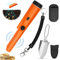 Vegena Pinpointer Metal Detector, Metal Detector Portatile, Metal Detector Pinpointer Rilevatore Metalli Portatili, Ip66 Impermeabile 360°Scan, Con Luce Led, Batteria 9v E Pala Per Caccia Al Tesoro