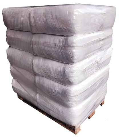 Bricoloco Trapo 100% algodón de Color Blanco en Tejido de sábana para Cocina, secar Coche, talleres, Industrias. Paños con Capacidad de absorción y Limpieza Extra (25, Kilogramos)