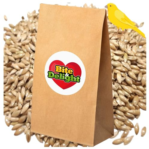 Bite & Delight 10kg Graines de Canaris - Alpiste Pur pour Oiseaux, Perruches, Canaris - Nourriture pour Oiseaux, Graines de Canaris