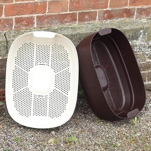 Wiggly Wigglers Worm Composter Single Tray | Wormery System | Efficient Tray-Based for Sustainable Worm Composting (Brown)