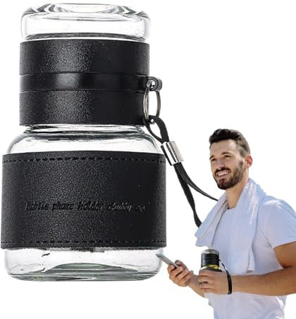 Bouteille d'infuseur en verre, tasse de thé en verre avec infuseur,Bouteille d'eau d'infuseur à double couche 320 ml | Bouteille de séparation d'eau de voyage, gobelet de café portable pour adultes