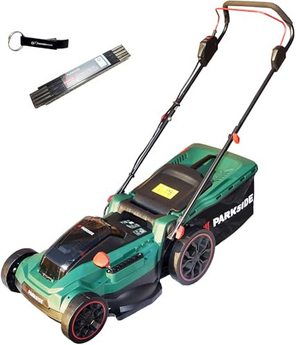 HEADNMORE® Bundle – Parkside® tosaerba a batteria 40 V PRMA 40-Li D2 (senza batterie) + portachiavi + metro pieghevole