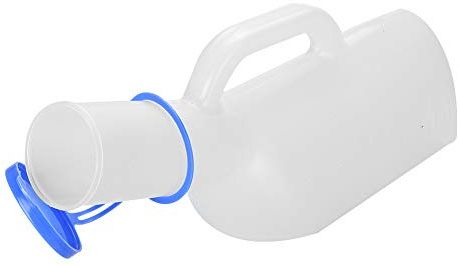 Zerodis Bouteille d'urine 1000 ML, Plastique Portable avec échelle de Mesure et Couvercle Anti-Fuite, Base Large pour la stabilité, Idéale pour Les Enfants âgés en Voyage et à la Maison
