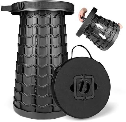 Hesanzol Upgraded XXL Collapsible Stool 20.08, Telescopic Portable Stool