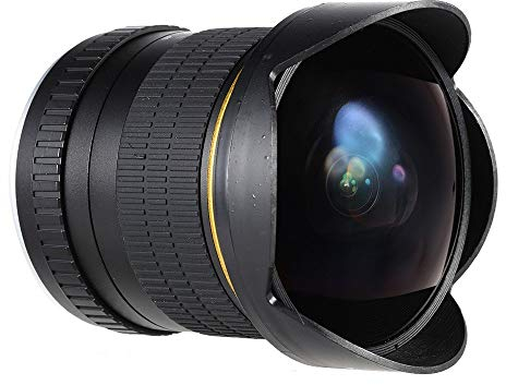 JINTU Lente óptico Manual de Ojo de pez de 8 mm F3.0 Gran Angular para 5D 6D 7D Mark II III 3 200D 80D 70D 650D 60D Rebel T5i T4i T3i T3 T2i T1i T2 T3 SLR