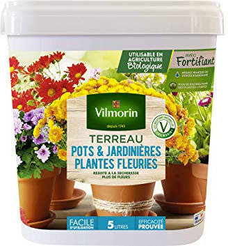 Vilmorin Terreau Potager, Jardinière Fleurs en Seau 5L