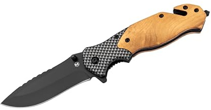 Böker Magnum Blomkvist oliv fickkniv, med 440A stålblad och olivträhandtag, bladlängd: 8,5 cm, 01MB736