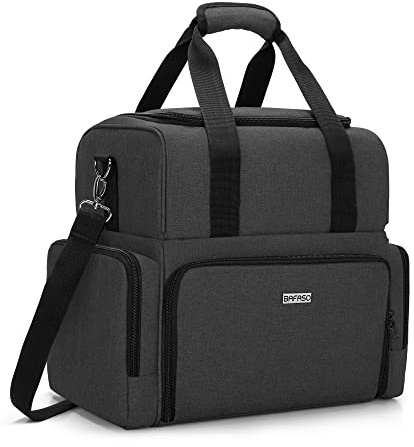 BAFASO Kosmetik Organizer Tasche, Make Up Tasche für Damen, Kulturtasche mit Großer Kapazität, Kosmetiktasche für Unterwegs, Schwarz