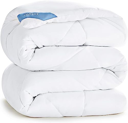 CozyLux Bettdecke 140x200 cm für 4 Jahreszeiten, Steppdecke Mikrofaser 300gsm, Ganzjahresdecke 200x140, Super Weiche Zudecke Schlafdecke Atmungsaktive 140 x 200, Weiß