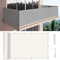 Balkon Sichtschutz Balkonabdeckung 50 x 800 cm Wind HDPE UV-Schutz Sichtschutzmatte Sichtschutzzaun mit Ösen und Kabelbinder für Balkon Garten im Freien, Weiß