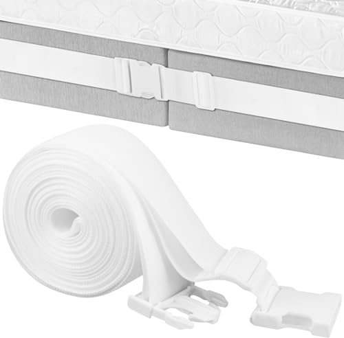 Matratzenhalter Matratzenverbinder Verbindet zwei Matratzen zu einer großen LiegeFläche variabel einstellbar Matratzen-Stopp Halterung Doppelbettbrücke für Matratzen Bettverbinder Bettlaken Spanngurte