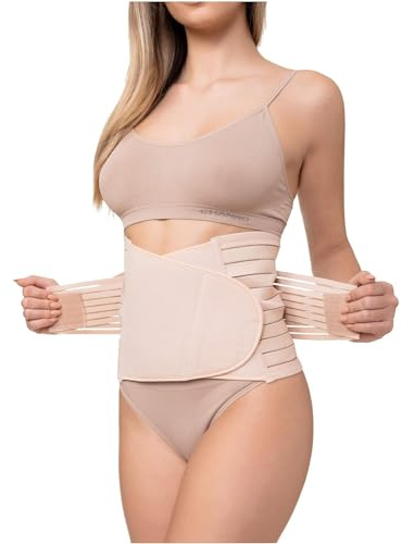 Channo Magreducerande bälte för kvinnor, justerbart och bekvämt kompressionsbälte (förpackning med 1 mink XXL/3XL)