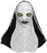 JWTRSVTY Halloween Maske Nonne, Halloween Gespenst Gesichtsmaske, Halloween Horror Vollkopfmaske, Halloween Kostüm zubehör, für Halloween Karneval Kostüm Partys