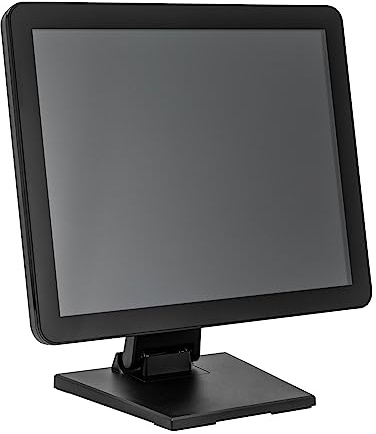 Beaudreaul Sistema POS táctil de diez puntos, caja registradora para gastronomía y comercio con pantalla capacitiva de 17 pulgadas ajustable y plegable, compatible con varios sistemas