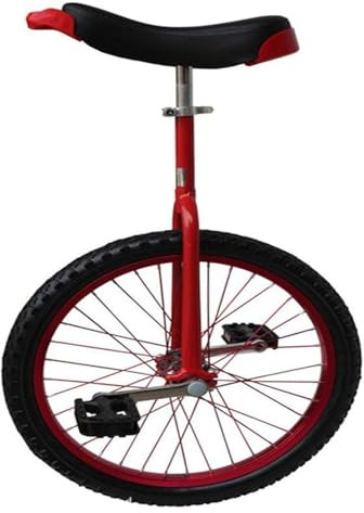Enhjuling, 16/18/20 tums hjul halkfria vuxencyklar enhjuling höjdjusterbara mountainbikes(Rosso,18inch)