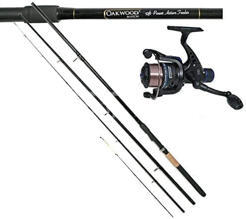 Oakwood Match/Carp Fishing Feeder Rod 12ft & Oakwood R30 Match Reel + Line Combo