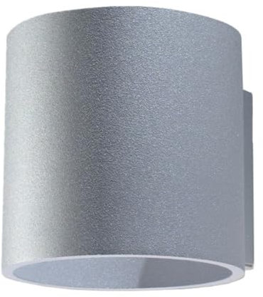 SOLLUX lighting Orbis Lampada da parete da incasso | Design moderno con forma cilindrica | Fatto di alluminio con 1 x lampadina G9 sostituibile | Grigio, 10 x 12 x 10 cm