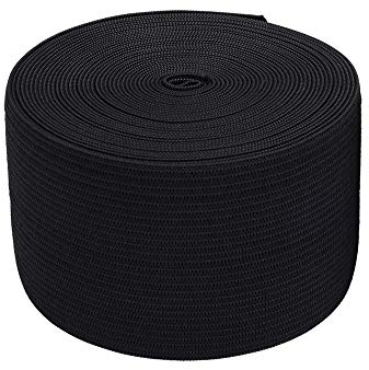 Fresh66 Gummiband 5 Meter 50 mm Breit Schwarz