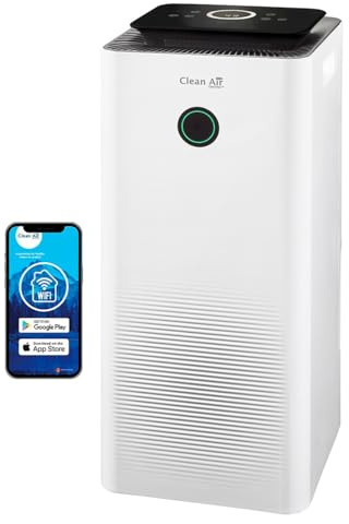 Clean Air Optima Luftentfeuchter und Luftreiniger - Clean Air Optima CA-707 SMART- Entfeuchtungsleistung bis 20 Liter/Tag - 5-fache Filtertechnologie mit HEPA-Filter, Ionisator & UV-C Lampe - Geeignet