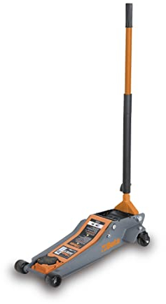 Beta 3033E/3T - Sollevatore idraulico a carrello per auto, in acciaio, Portata massima 3 tonnellate, Lunghezza 700 mm, Altezza minima 95 mm e Altezza massima piattello 515 mm