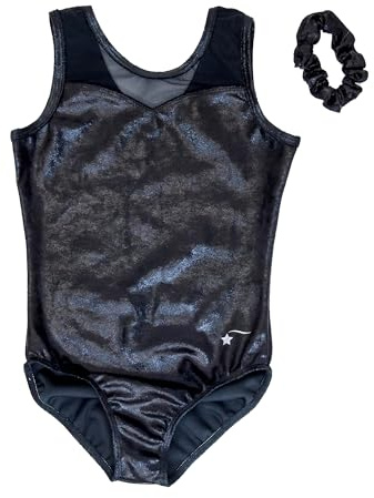 Destira Arabesque Dance Leotard for Women, Black Velvet, Sweetheart Mesh Neckline, Gymnastics Suit, Ballet Outfit, Dance Costume, Adult Large