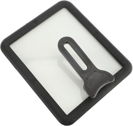 Japansk Omelett Pannlock - Rektangulärt Glas Tamagoyaki Pannlock med Silikonkant - 15x18cm Non-stick ägg Stekpanna Lock