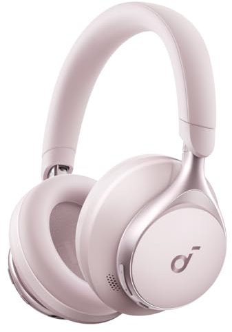 soundcore by Anker, Space One, Active Noise Cancelling Headphones, 2X Stronger Voice Reduction, 40H ANC Playtime, App Control, LDAC Hi-Res Wireless Audio, Comfortable Fit, Clear Calls, Bluetooth 5.3