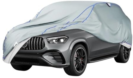 GEV telo antigrandine auto completo suv XL – Copertura Impermeabile Totale con Protezione per Finestrini, Parabrezza, Cofano, Tetto e Baule – Anti-UV, Antigraffio, Universale 520 * 155 * 190cm