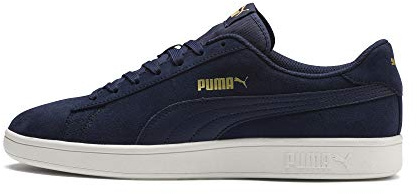 PUMA Smash V2, Zapatillas de Deporte Unisex adulto, Peacoat-Puma Team Gold-Whisper White, 44 EU