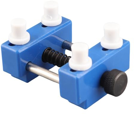 Guarda il kit di Strumenti di Sostituzione Della Batteria, Strumento di Riparazione di Orologi in Metallo Riparazione di Orologi Orologio da Polso Riparazione di Morsa Strumento Apri Cassa(Blu)