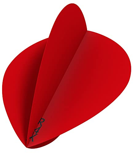 RUTHLESS F3439 R4X | 100 Micron Premium Extra Strong Dart Flights, Pear Shape, 5 Sets of 3 Flights, Red