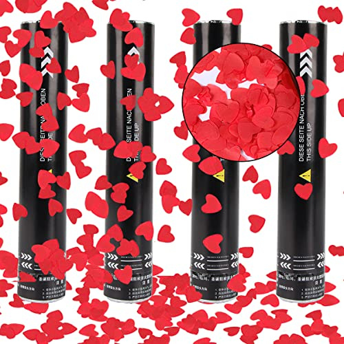 Spara Coriandoli*4, Taozoey Cannone Spara Coriandoli, Coriandoli Cannoni Popper, Spara Coriandoli Laurea, Coriandoli Matrimonio, Confetti per Compleanno, Tubo Sparacoriandoli