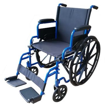 App Life Sedia a Rotelle Pieghevole Leggera ad Autospinta, Dispositivo Medico Classe I per Disabili/Anziani Acciaio con Braccioli, Pedane ribaltabili Estraibili (Sedia a Rotelle)