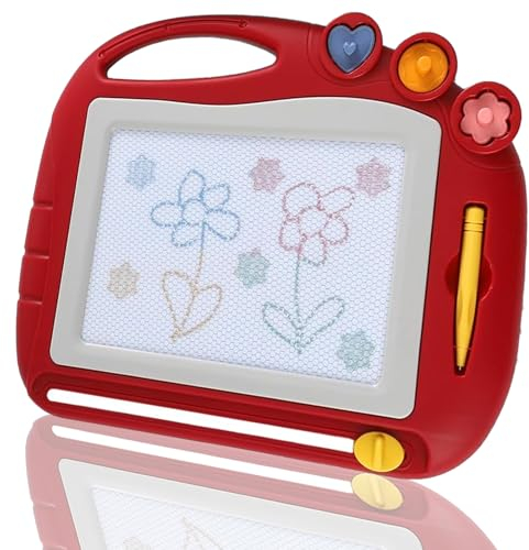 Zaubertafel 27.5 X 22cm, Maltafel Zaubertafel, Magnettafel Kinder, Maltafel, Zaubertafel Kinder Ab 2 Jahre, Maltafel Kinder, Magnetische Maltafel Mit 3 Form Stempel, Maltafel Kinder Ab 2 Jahre
