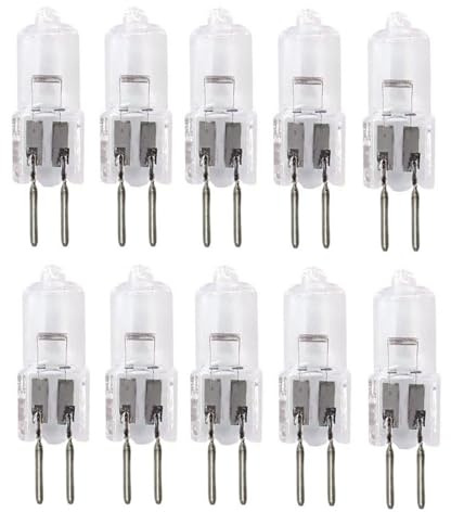 UGEFKMQ 10PC Halogen Leuchtmittel G5.3 20W Halogen 24V 50W Kapsel 2 Pin Glühbirne G5.3 24V 100W Halogenlampen Warmweiß 100W