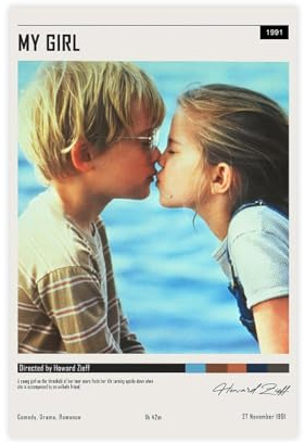 GJHTQLP Póster de la película My Girl en lienzo para decoración de dormitorio, 30 x 45 cm